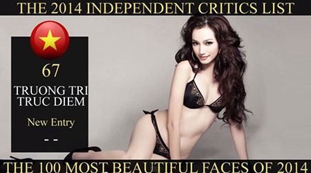 Trúc Diễm lọt top 100 gương mặt đẹp nhất thế giới 2014
