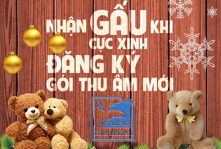 Giáng sinh ấm áp – Tặng gấu CỰC XINH khi đăng ký thu âm tại FLYPRO STUDIO